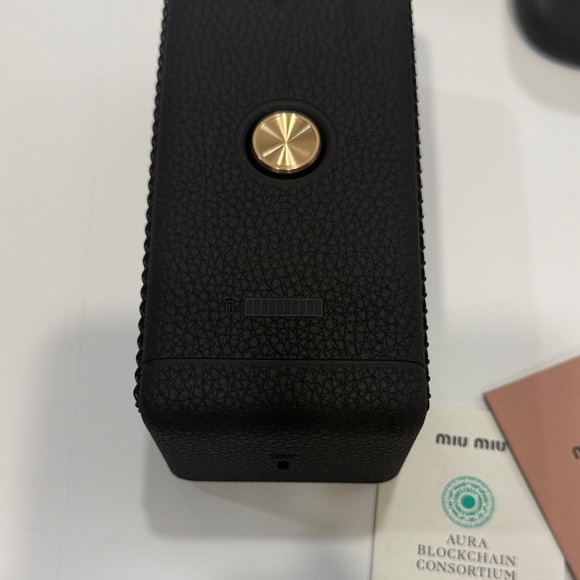 Miu Miu Marshall X Emberton ll Bluetooth Speaker with Miu Miu leather Case - Picture 3 of 9